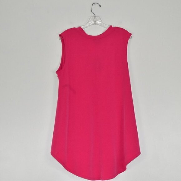 JM Collection Sleeveless Summer Pullover Top Pink Size XL - Picture 2 of 9